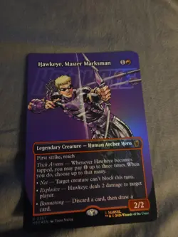 Hawkeye, Master Marksman (Borderless) Marvel Super Heroes Foil - Image 1