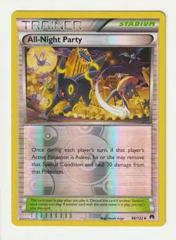 POKEMON ALL-NIGHT PARTY 96/122 REVERSE HOLO BREAKPOINT - NM- - Image 1