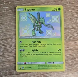Pokemon TCG Scyther Hidden Fates SV1/Sv94 Holo Shiny Holo Rare NM - Image 1
