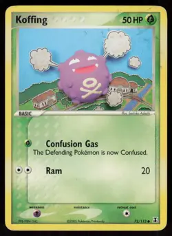 Koffing 72/113 Common Delta Species Pokemon Moderately Played - Image 1