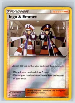 Ingo & Emmet 144/181 Team Up Reverse Holo NM - Image 1