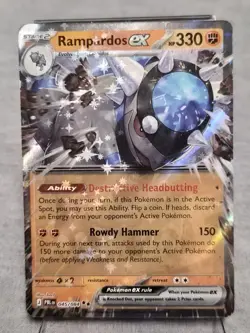 2026 Pokemon TCG Pitch Black Rampardos ex Double Rare 45/84 PBL - Image 1