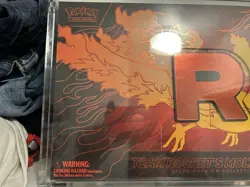 Pokemon Team Rocket’s Moltres ex Ultra Premium Collection UPC W Acrylic Case - Image 3