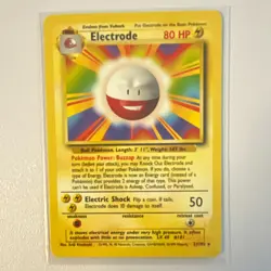 POKEMON TCG WOTC BASE SET #21/102 ELECTRODE RARE REGULAR UNL ENG 1999 - Image 1