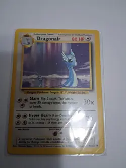 Dragonair 18/102 Base Set Pokemon TCG 80 HP Rare Regular English - Image 1
