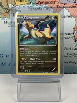 SHIPS SAME DAY Pokemon Card Dragonite 51/108 Stage 2 Dragon Type 2015 Rare - Image 1