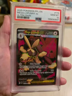 Pokemon TCG 2025 Mega Lopunny EX Ultra Rare PSA 10 - Image 1