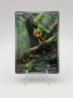 Chespin 087/086 ME Chaos Rising Illustration Rare Holo Pokemon TCG NM - Image 1