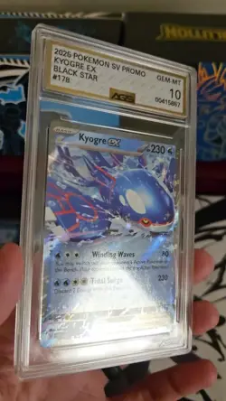 2025 POKEMON SV PROMO KYOGRE EX BLACK STAR #178 GEM MINT 10 - Image 2