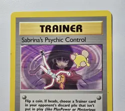 Pokemon TCG Sabrina’s Psychic Control, 2000 Trainer 121/132 Uncommon Near-Mint - Image 2