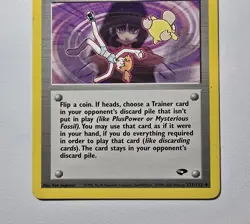 Pokemon TCG Sabrina’s Psychic Control, 2000 Trainer 121/132 Uncommon Near-Mint - Image 3