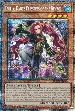 Yugioh! Emilia, Dance Priestess of the Nekroz - BLMM-EN025 - Starlight Rare - 1s - Image 1