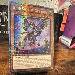 Yu-Gi-Oh! Konami Gem-Knight Nepyrim BLMM-EN021 Secret Holo 1st EN 1550/1600 - Image 3