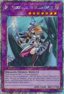 Dark Magician Girl The Dragon Knight RA03-EN258 Platinum Secret Rare 1st Yugioh - Image 1