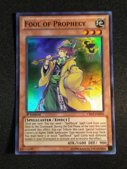 Yu-Gi-Oh! Fool of Prophecy CBLZ-EN035 1st Edition Super Rare NM - Image 1