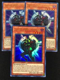 Yugioh Destiny Hero Celestial DUOV-EN069 1st Ultra x3 (NM) - Image 1