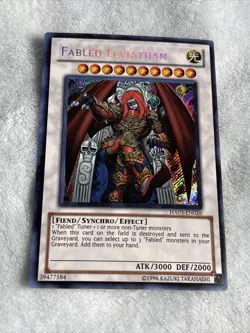 Yu-Gi-Oh! Fabled Leviathan HA03-EN026 Unlimited Secret Rare LP NAME BLEED BAck - Image 1