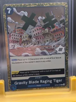 Gravity Blade Raging Tiger- OP06-058R Wings of the Captain NM -One Piece TCG - Image 2