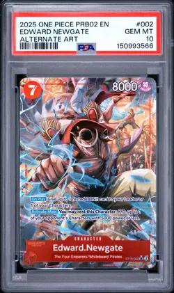 2025 One Piece - Edward Newgate - The Best Vol. 2 Alternate Art #ST15-002 PSA 10 - Image 1