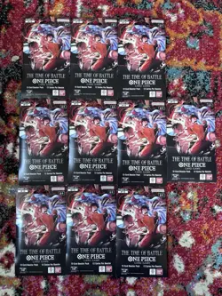 One Piece OP-16 The Time Of Battle Sleeved Booster Packs (10) English LOT OF 10! - Image 2