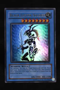 Black Luster Soldier SYE-024 LP Ultra Rare Holo Unlimited Yugioh Card - Image 1