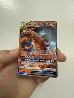 Pokemon TCG Charizard GX Holo Ultra Rare Card SM195 Black Star Promo LP - Image 1