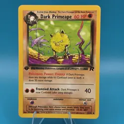 Pokemon Dark Primeape 43/82 Team Rocket 1st Edition Uncommon TCG Card Regular E… - Image 1