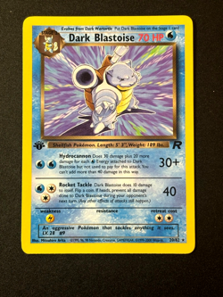 Dark Blastoise 20/82 - 1ST Edition Team Rocket - Non Holo Pokemon TCG NM Card - Image 1