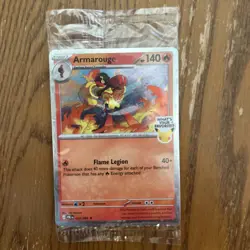 New Rare Armarouge Pokemon Best Buy Promo Card 2026 Pitch Black Collectible - Image 1
