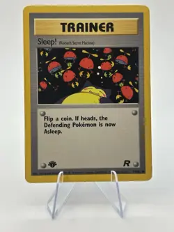 Pokemon Card Trainer Sleep 79/82 1st Edition Team Rocket - Image 1