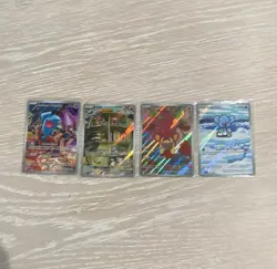 Pokemon TCG 4-Card Holo Full Art Lot: Wobbuffet SVP203 + 3 More - Image 1