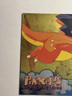Pokemon Topps Trapped CHARIZARD #51 Blue Logo 1st Edition Movie Card Vacation - Image 3