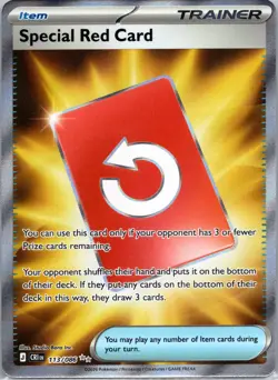 Special Red Card Holo Ultra Rare ME04: Chaos Rising 113/086 NM - Image 1
