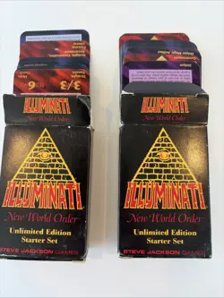Lot Of 2 Illuminati New World Order 1995 Card Game Unlimited Edition Starter Set - Image 5