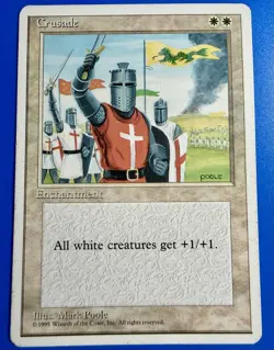 1 BANNED MTG Magic The Gathering Crusades | Fourth Edition 4ED | - Image 1