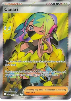 Canari 257/217 Ultra Rare Ascended Heroes Pokemon Holo Near Mint - Image 1