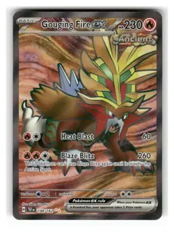 Gouging Fire ex 188/162 Ultra Rare Temporal Forces Pokemon Holo Near Mint - Image 1