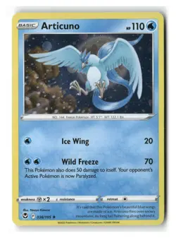 Articuno 036/195 Holo Rare Silver Tempest Pokemon Near Mint - Image 1