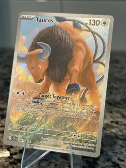 Pokemon Chaos Rising Tauros 096/086 Illustration Rare IR Full Art NM/M Holo - Image 4