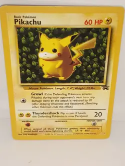 Pokemon Card Pikachu Basic 60HP Black Star Promo Ivy Pikachu 1999 - Image 1