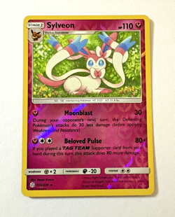 Pokemon card- Sylveon 155/236 Rare- Reverse Holo- Cosmic Eclipse 2019 NM - Image 1