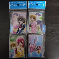 Hayate no Gotoku Stainless Card Mirror Unopened Used 4Piece Set Trading - Image 1
