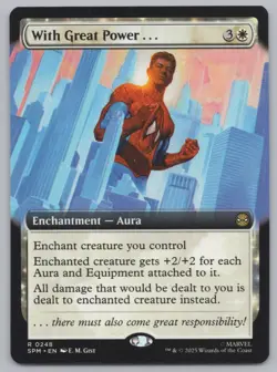 MTG - With Great Power... (Extended Art) - Spider-Man (SPM) -r484 - Image 1