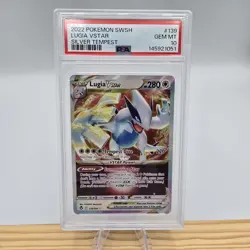 2022 Pokemon SWSH #139 Ligia Vstar Silver Tempest PSA 10 - Image 1