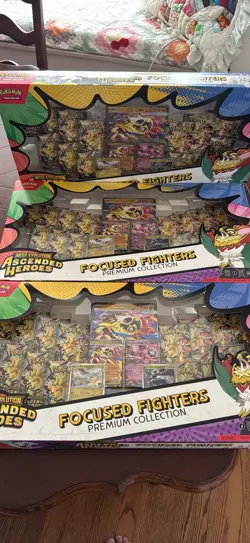 3X Pokemon Ascended Heroes Focused Fighters Premium Collection Sealed - Image 3