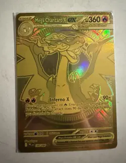Pokemon TCG Mega Charizard X ex 130/094 Phantasmal Flames Hyper Rare FA Holo - Image 1
