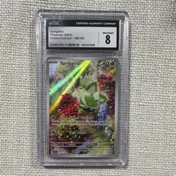 CGC 8 Sprigatito 196/193 Holo Illustration Rare ENG SV02 Paldea 2023 - Image 1