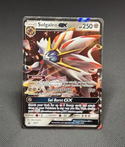 Pokemon TCG: Solgaleo GX SM16 - Black Star Promo - *MP w/Creases* - Image 1