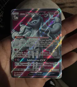 Pokemon Alolan Ninetales GX Full Art Holo Secret Rare 205/214 SM-Lost Thunder - Image 1
