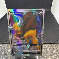 The Pokemon Company Pokemon TCG Tauros GX 144/149 SM Base Set Ultra Rare FA Holo - Image 1